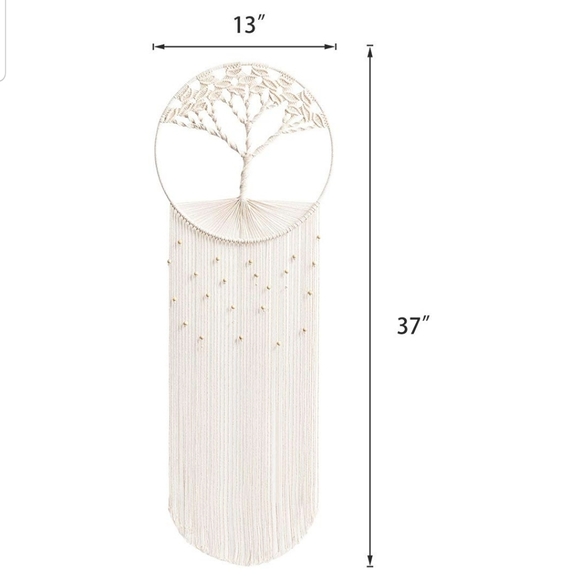 Macrame Tree of Life Wall Art Hanging Dream Catche - Picture 4 of 8